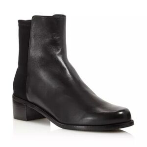 Stuart Weitzman Easy On Reserve Black Leather Chelsea Boots – Size 6